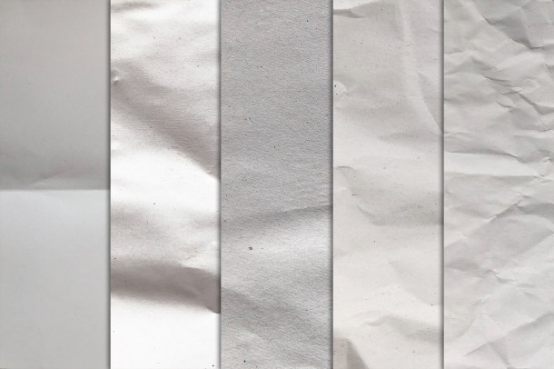 3 Crumpled Paper Textures x10 (1820)